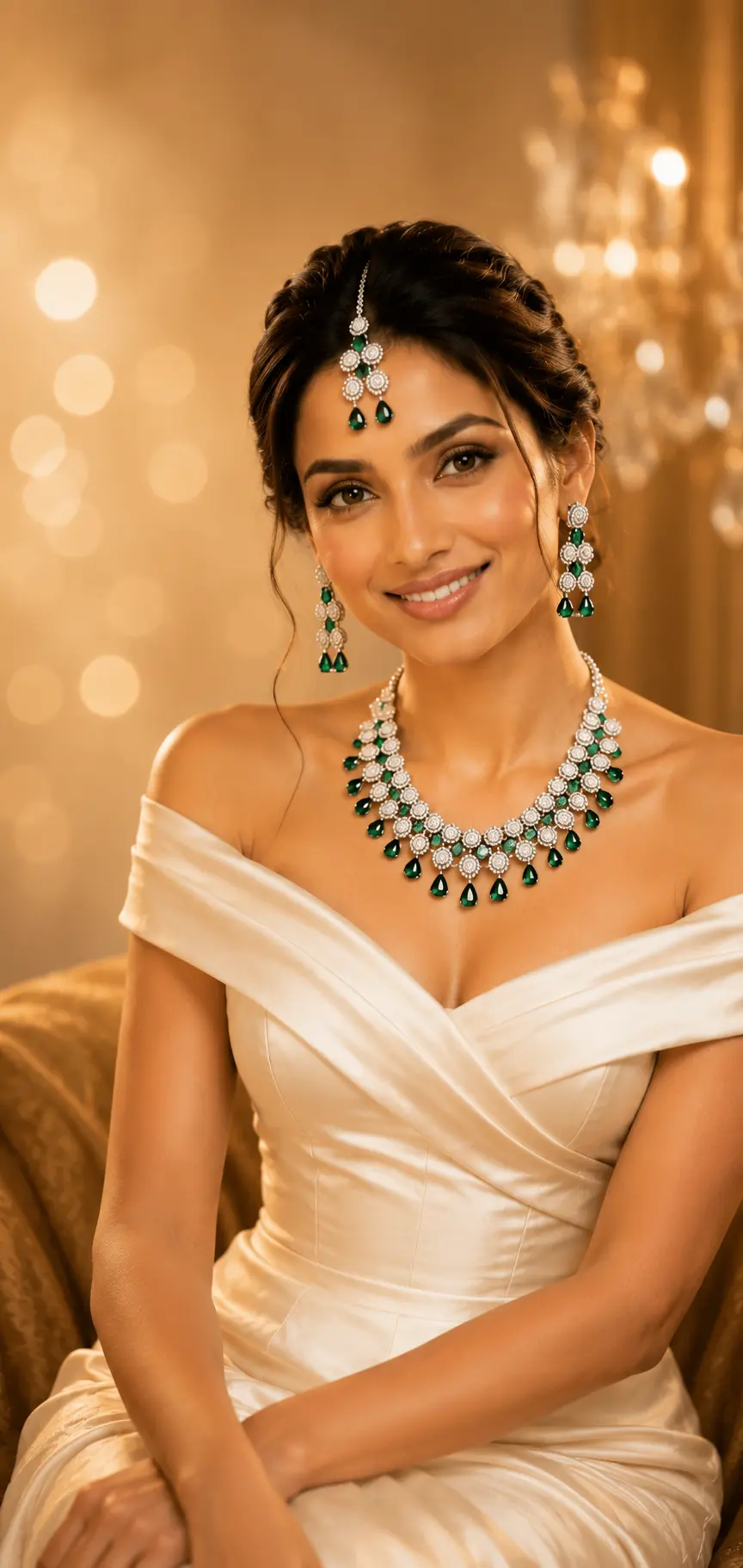 Shree Shringaar luxury American Diamond and Kundan bridal jewellery