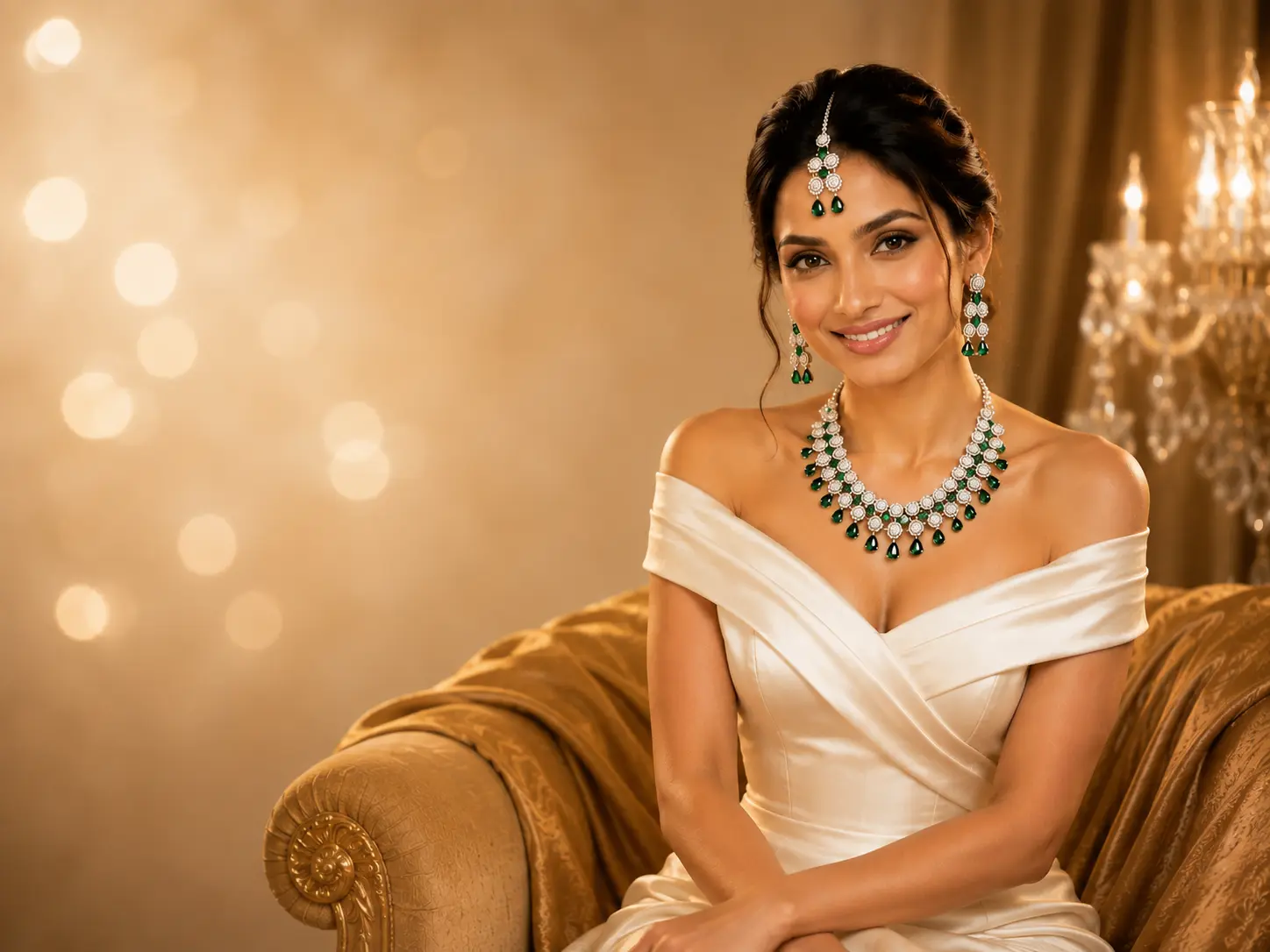 Shree Shringaar luxury American Diamond and Kundan bridal jewellery